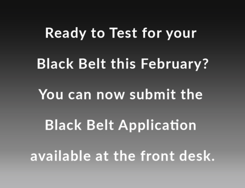 Black Belt Application